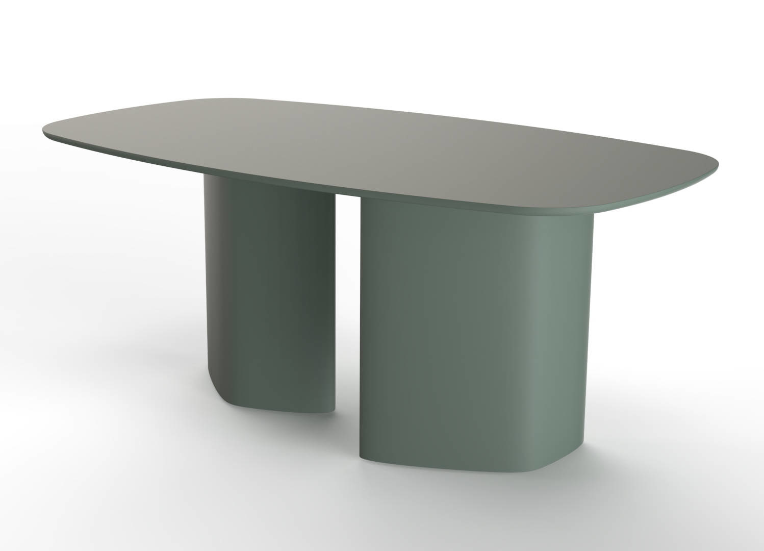 Leuko Eettafel - 180x100x75cm, Saliegroen, FSC Gecertificeerd