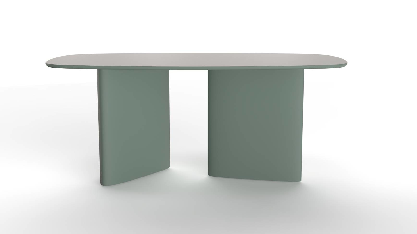 Leuko Eettafel - 180x100x75cm, Saliegroen, FSC Gecertificeerd