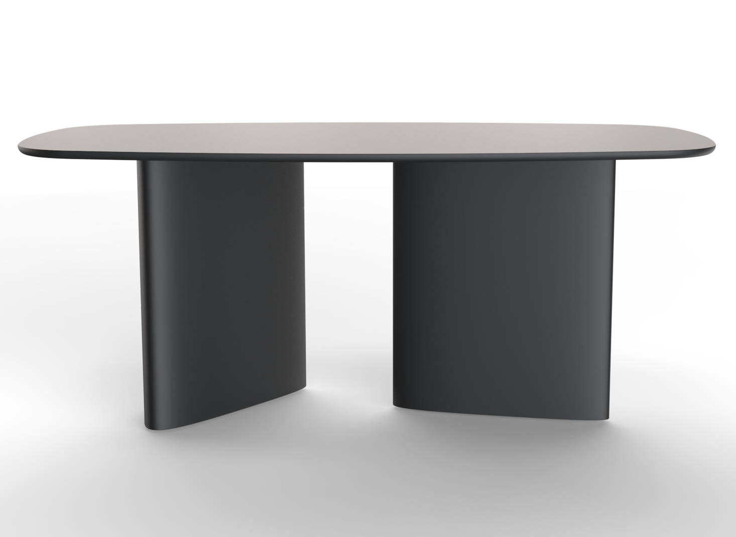 Leuko Eettafel | Zwart | 180cm x 100cm x 75cm | FSC100% & FSCMIX