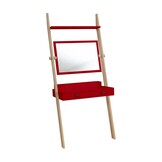 Leno Leunende Kaptafel in Zuiver Rood | FSC Gecertificeerd