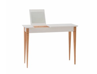 Lichtgrijze Kaptafel Mimo 105x35x74cm | Beukenhout & MDF | FSC Gecertificeerd