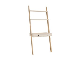 Ladderplank Leno, Bruin Beige MDF/Essenhout, FSC100% - 2 Lades