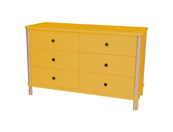 Ladekast Ashme in bezem geel | 6 lades | FSC-gecertificeerd