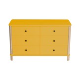 Ladekast Ashme in bezem geel | 6 lades | FSC-gecertificeerd
