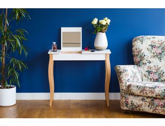 Lillo Kaptafel in Donkergrijs | Beukenhout & MDF | 105 x 35 x 74 cm