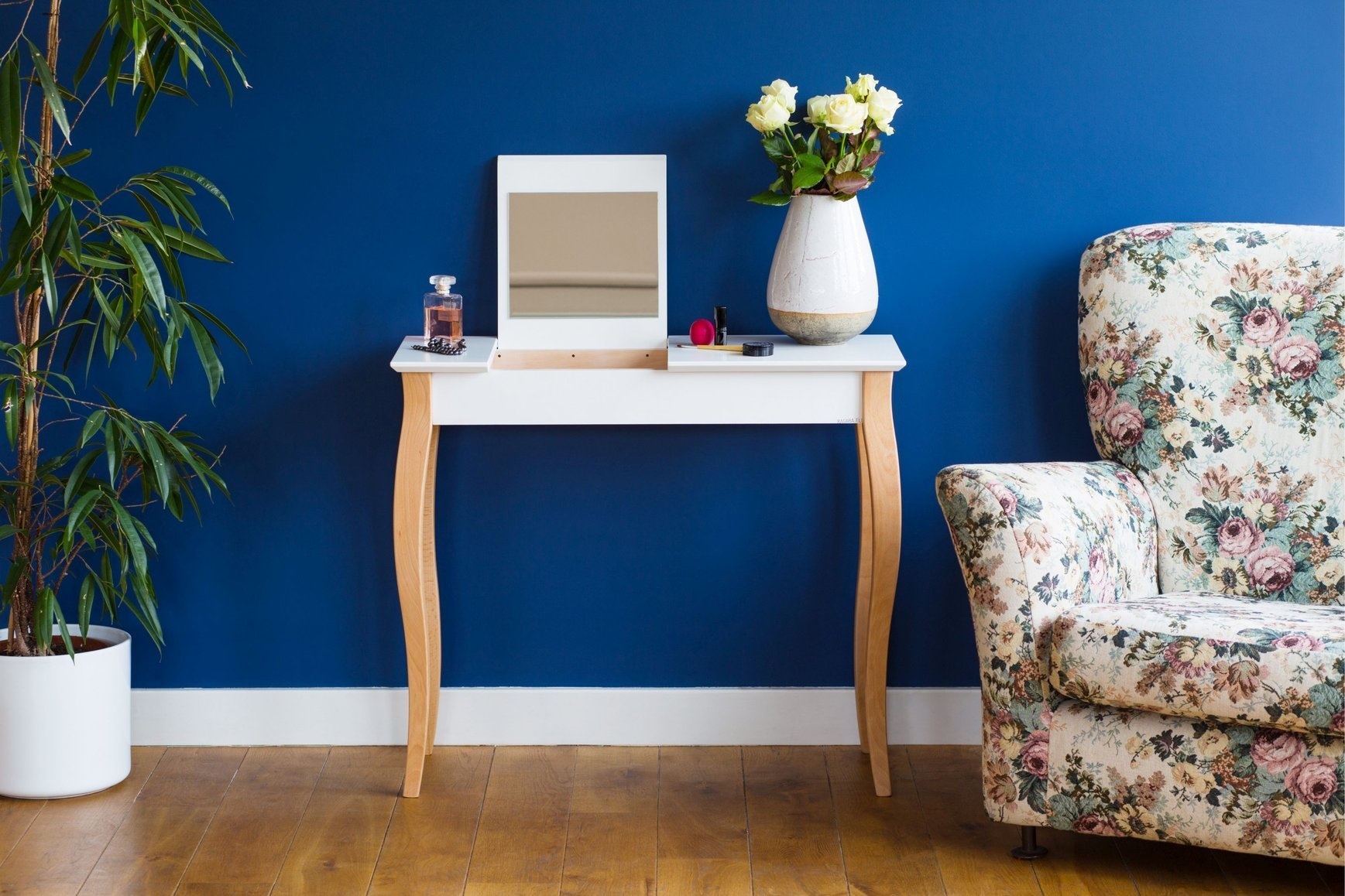 Lillo Kaptafel in Donkergrijs | Beukenhout & MDF | 105 x 35 x 74 cm