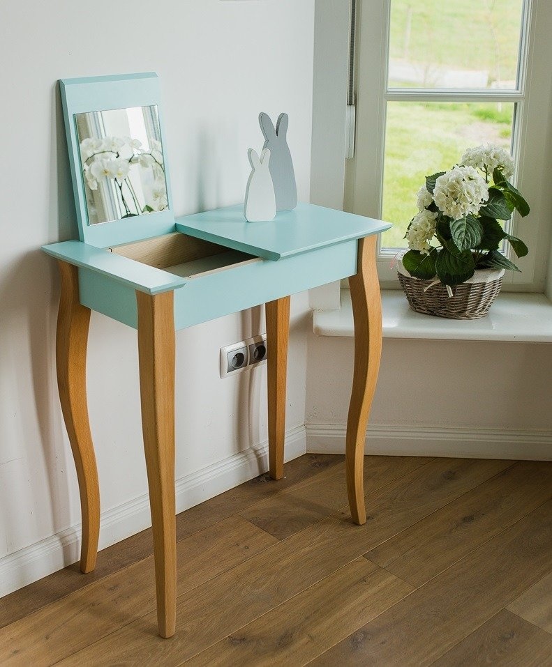 Lillo Kaptafel in Donkergrijs | Beukenhout & MDF | 105 x 35 x 74 cm