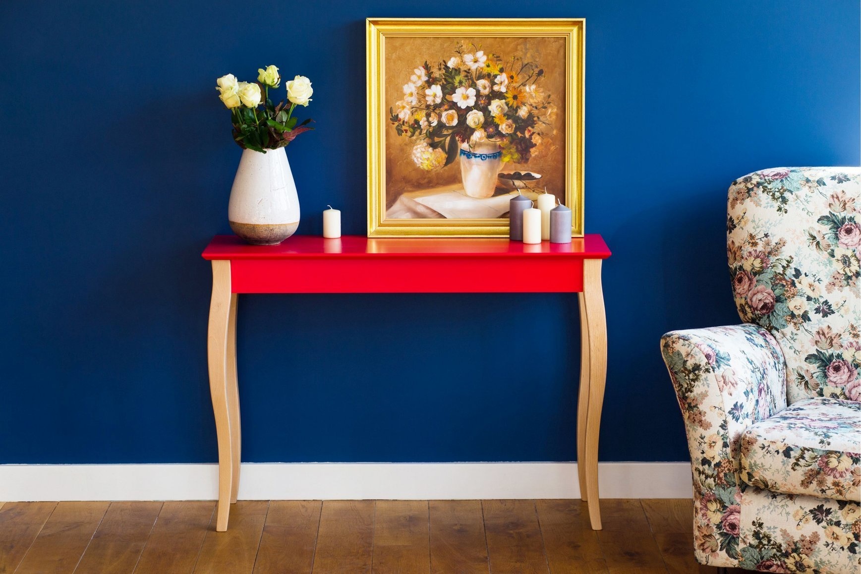 Liilo Bijzettafel - 85cm breed, rood, FSC gecertificeerd