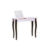 Lillo roze kaptafel - 85cm breedte, met zwarte poten