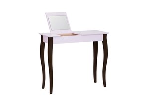 Lillo roze kaptafel - 85cm breedte, met zwarte poten