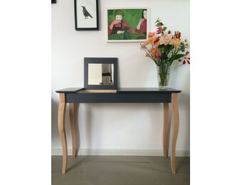 Lillo Kaptafel - Beukenhout & gelakt MDF - Grafietkleur - 85cm x 35cm x 74cm