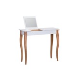 Lillo kaptafel - 85cm breed, wit beukenhout, FSC-gecertificeerd