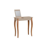Lillo kaptafel | Beukenhouten poten | Bruin beige | 65x35x74cm