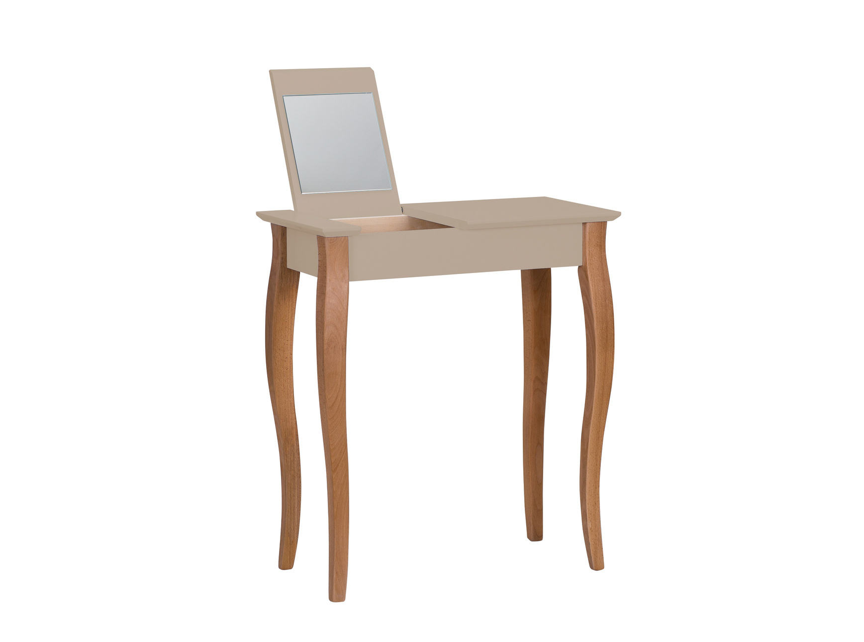 Lillo kaptafel | Beukenhouten poten | Bruin beige | 65x35x74cm