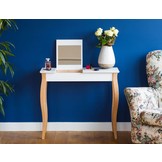 Lillo kaptafel | Beukenhouten poten | Bruin beige | 65x35x74cm