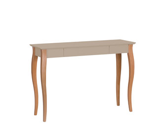 Lillo Bureau in Bruin Beige met Beukenhouten Poten - FSC Gecertificeerd
