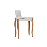 Lillo kaptafel - lichtgrijs beukenhout & MDF, met FSC-certificering