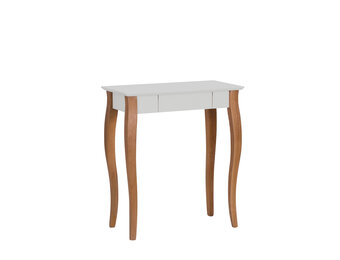 Lillo Lichtgrijs Bureau met Beukenhouten Poten en 1 Lade - 65cm Breed