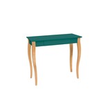 Lillo bureau in zeegroen met natuurlijke beukenhouten poten - 85cm breed