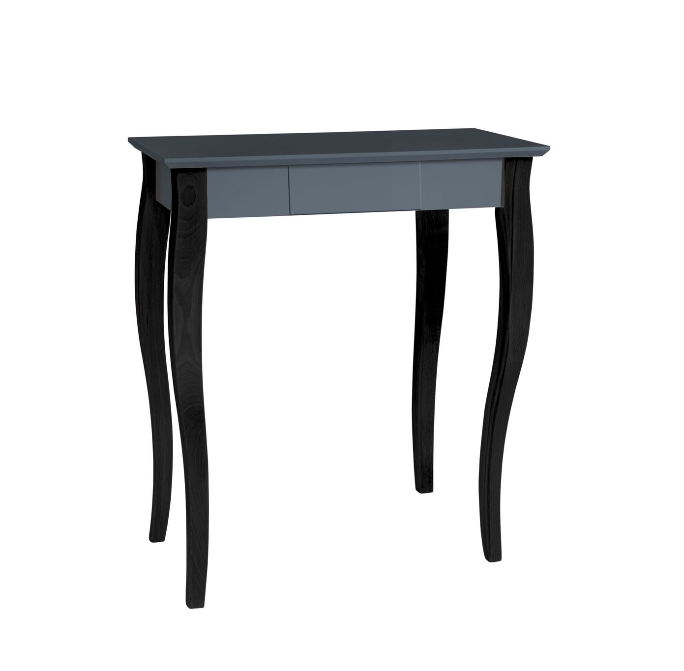 Lillo Bureau - Grafiet kleur met zwarte poten, 1 lade (65 cm)