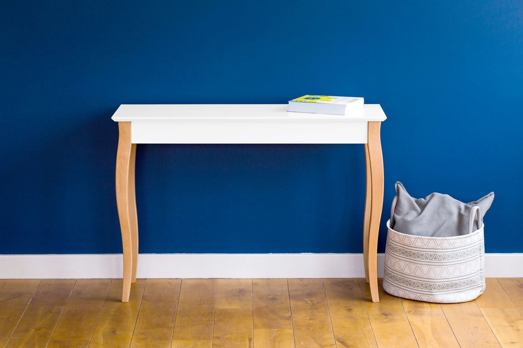 Liilo Bijzettafel - Donkergrijs Betongrijs - 105 x 35 x 74 cm - Beukenhout & MDF - FSC gecertificeerd