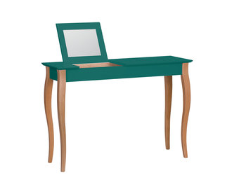 Lillo kaptafel in zeegroen met natuurlijke beukenhouten poten - 105 x 35 x 74 cm