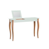 Lillo kaptafel in vluchtige munt met natuurlijk beukenhouten poten - 105x35x74cm