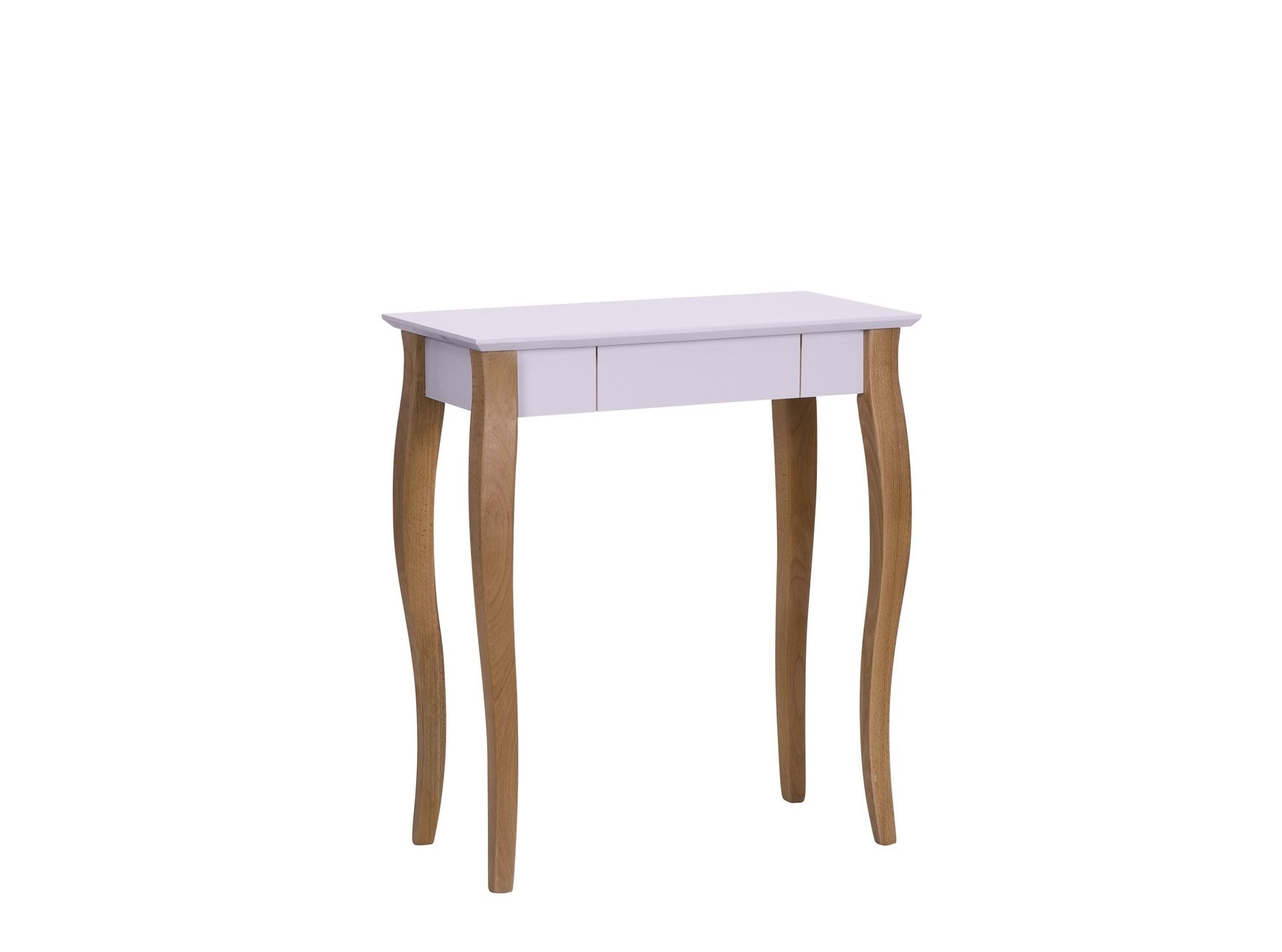 Lillo roze Bureau - natuurlijk beukenhouten poten - 65cm breedte - 1 lade.