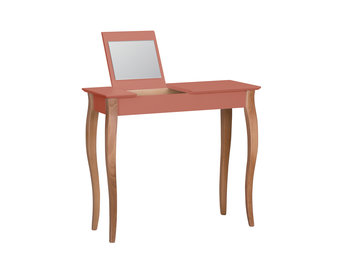 Lillo kaptafel in antiek roze met natuurlijk beukenhouten poten