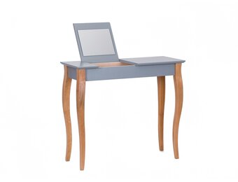 Lillo Kaptafel - Donkergrijs Betongrijs, Beukenhout & MDF, 85x35x74 cm