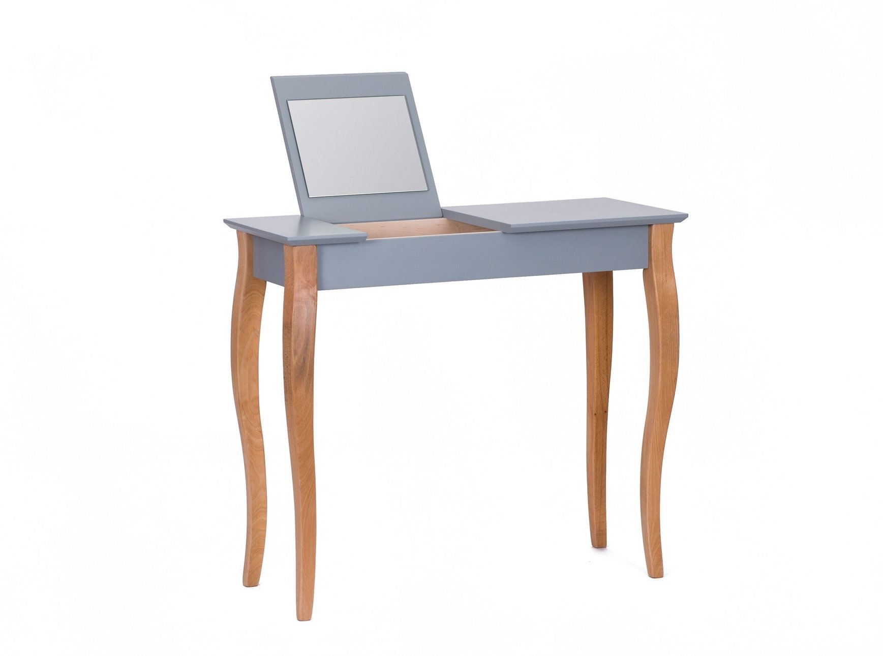 Lillo Kaptafel - Donkergrijs Betongrijs, Beukenhout & MDF, 85x35x74 cm