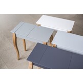 Lillo Kaptafel - Donkergrijs Betongrijs, Beukenhout & MDF, 85x35x74 cm