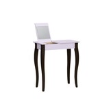 Lillo Kaptafel in Roze met Zwarte Poten - 65 cm Breedte en FSC Gecertificeerd