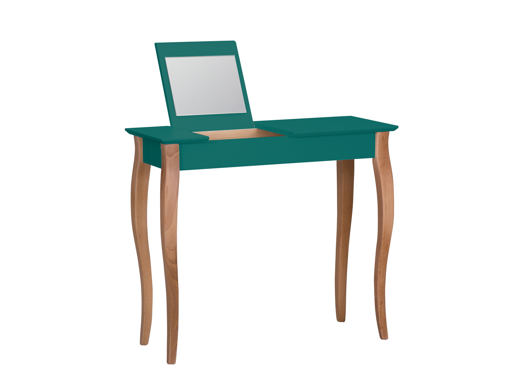 Lillo Kaptafel in Zeegroen met Natuurlijke Beukenhouten Poten - S 6020-B90G.