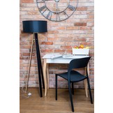 Lillo lichtgrijs beukenhouten bureau met lade - 105 cm breed