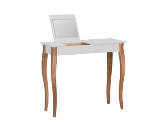 Lillo Kaptafel - Beukenhout & MDF - Witte poten - 85x35x74 cm