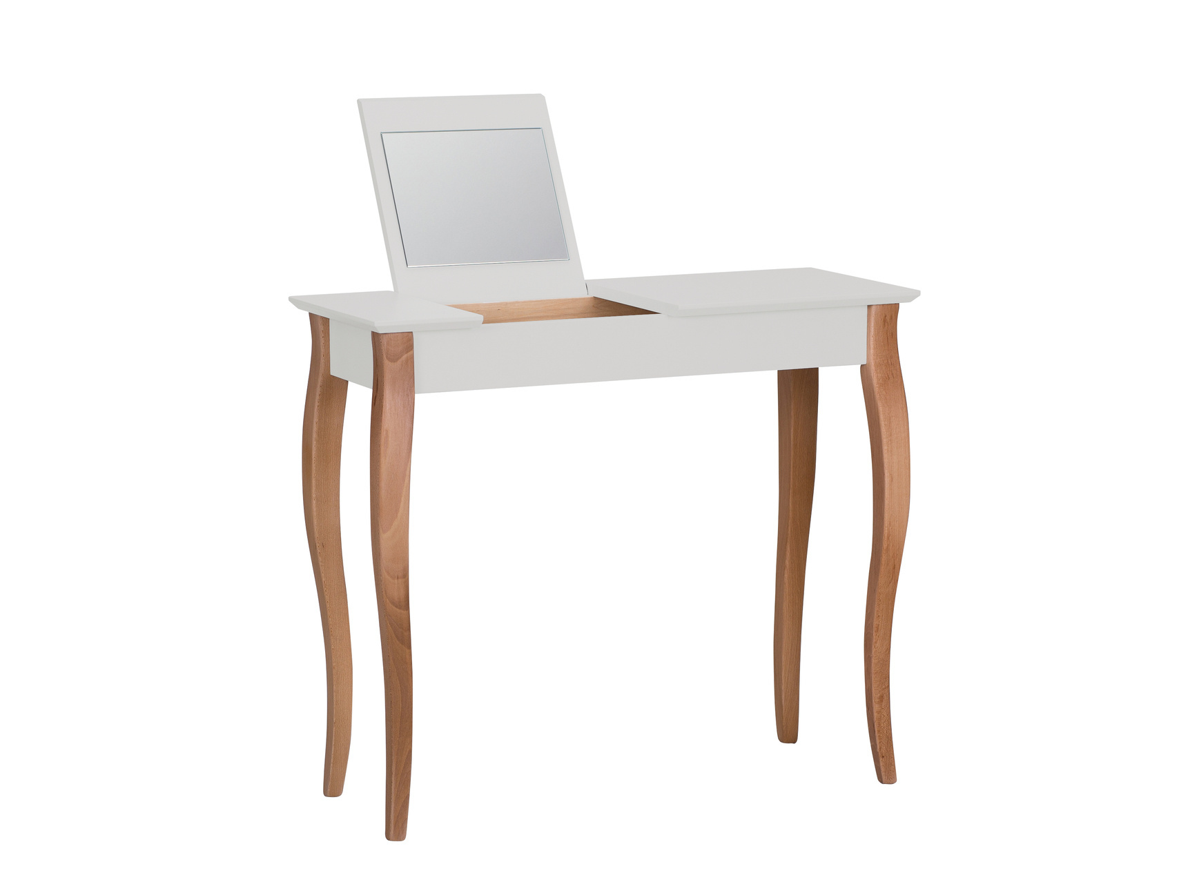 Lillo Kaptafel - Beukenhout & MDF - Witte poten - 85x35x74 cm