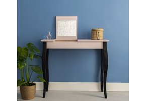 Lillo kaptafel - witte tafel met zwarte poten - 105cm breed - FSC gecertificeerd