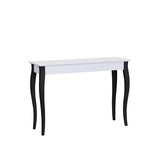 Lillo kaptafel - witte tafel met zwarte poten - 105cm breed - FSC gecertificeerd