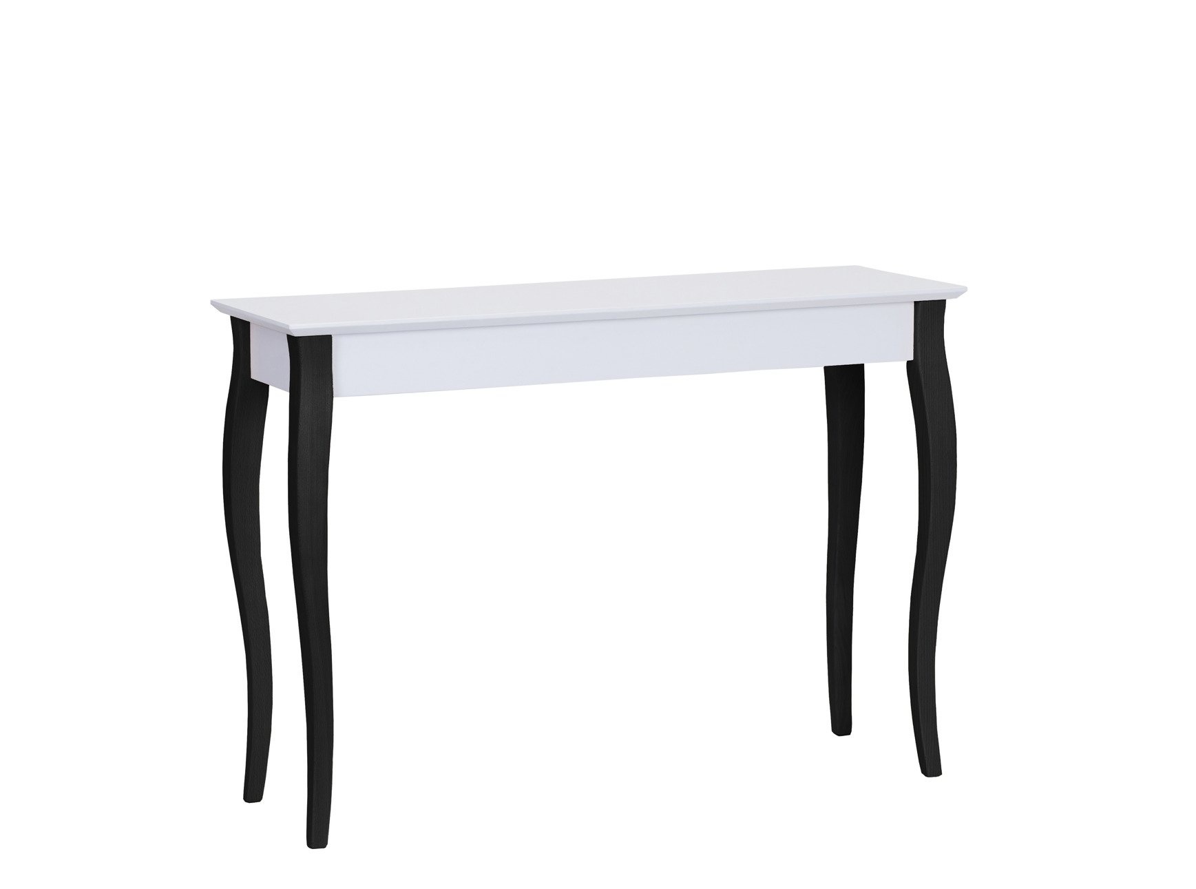 Lillo kaptafel - witte tafel met zwarte poten - 105cm breed - FSC gecertificeerd
