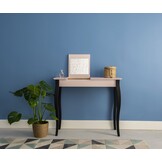 Lillo kaptafel - witte tafel met zwarte poten - 105cm breed - FSC gecertificeerd