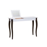 Lillo kaptafel - witte tafel met zwarte poten - 105cm breed - FSC gecertificeerd