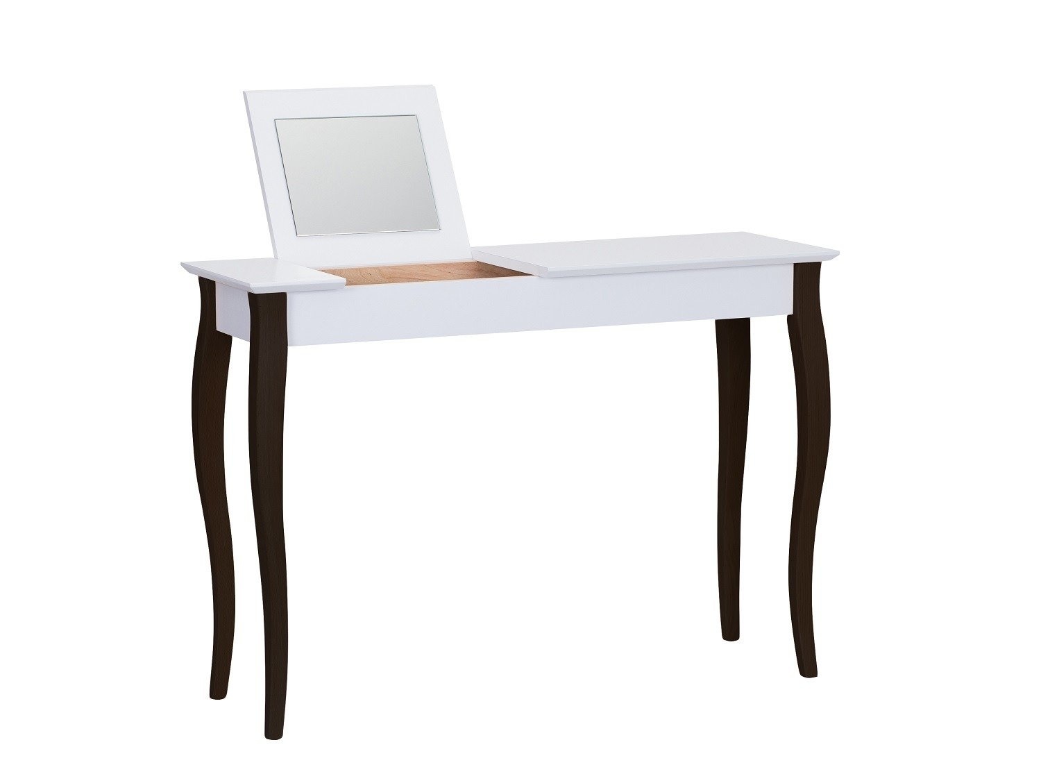 Lillo kaptafel - witte tafel met zwarte poten - 105cm breed - FSC gecertificeerd