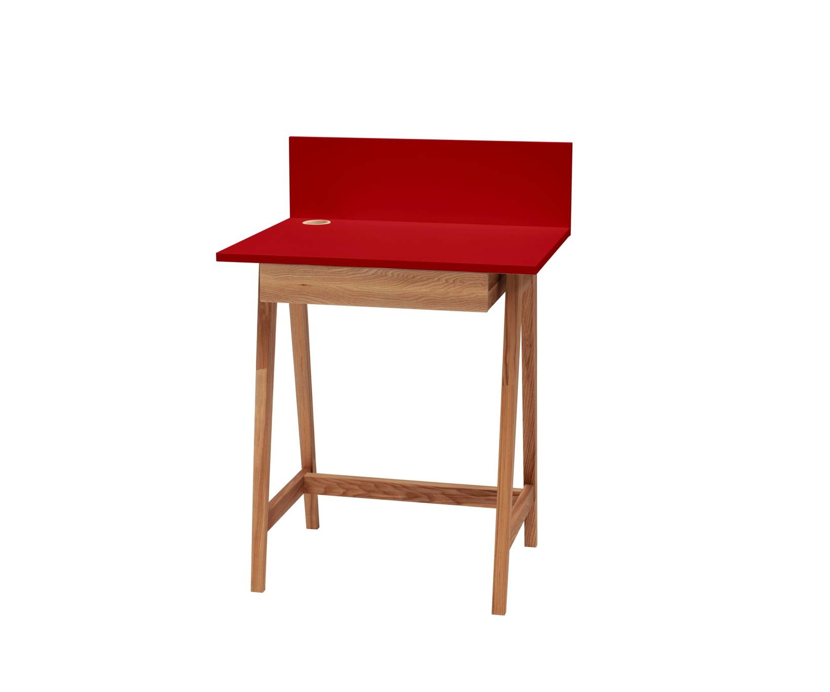 Luka Bureau | Rood Essenhout & MDF | Eiken Poten | Lade & Certificering