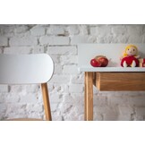 Luka Bureau | Rood Essenhout & MDF | Eiken Poten | Lade & Certificering