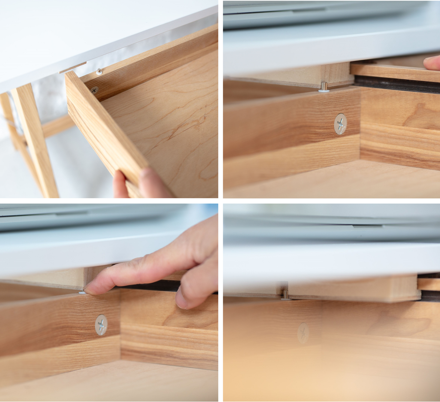 Luka Bureau | Rood Essenhout & MDF | Eiken Poten | Lade & Certificering