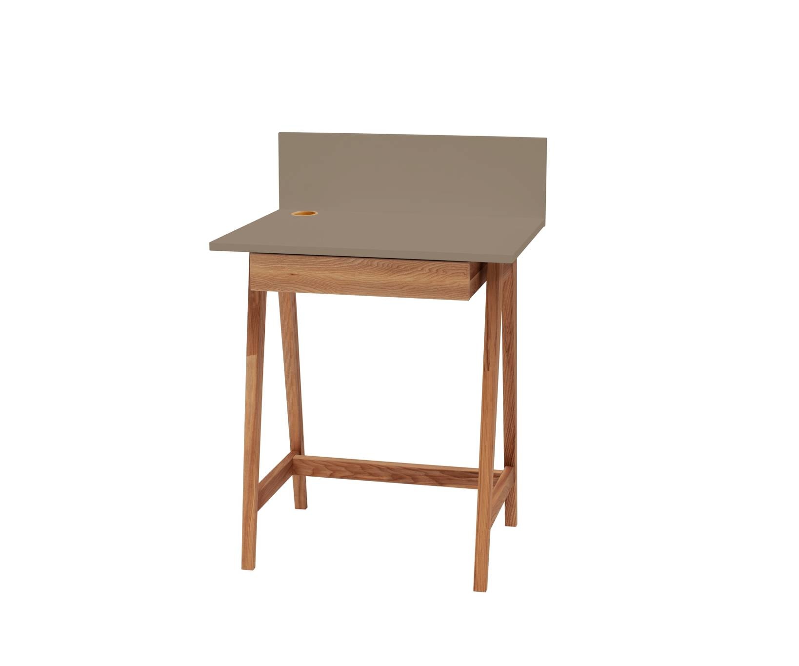 Luka bureau - Essenhout & MDF - Beverbruin - Lade - 65x50x94 cm