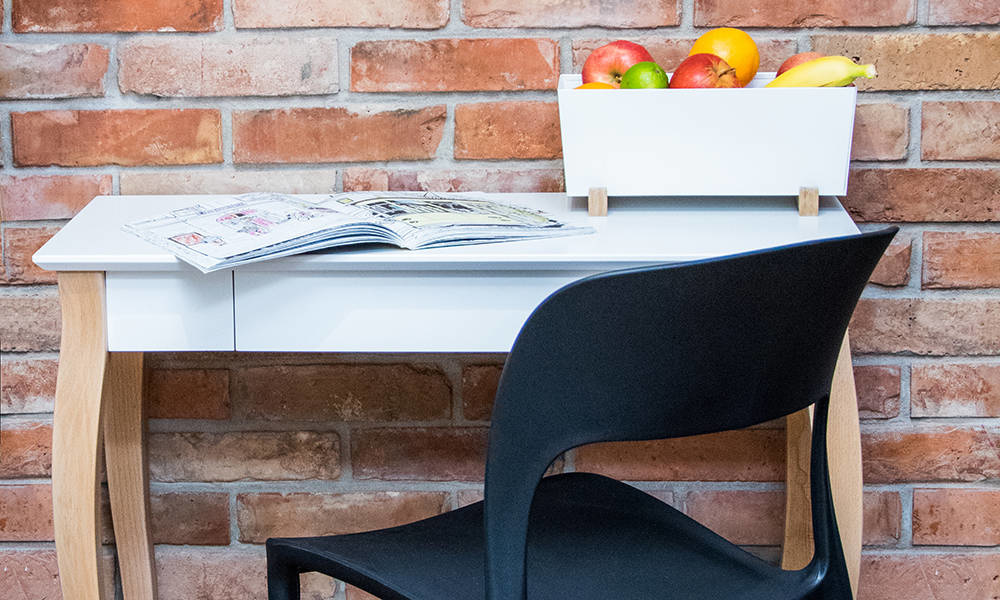 Lillo Schrijftafel | 85cm Breedte | Beukenhout & MDF | FSC-gecertificeerd