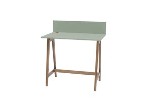 Luka Bureau in Saliegroen met Eiken Poten - 85 cm Breed