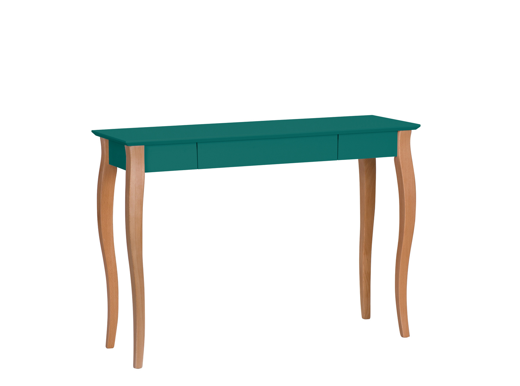 Lillo schrijftafel in zeegroen met natuurlijk beukenhouten poten - FSC-gecertificeerd